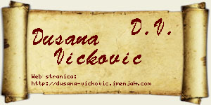 Dušana Vicković vizit kartica